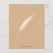 Papier Budget Pampas Baby shower Invitation (Dos)