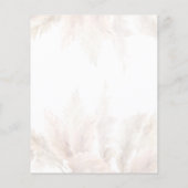 Papier Budget Pampas Fleurs séchées Grass Baby shower fil (Dos)