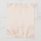 Papier Budget Pampas Fleurs séchées Grass Baby shower fil (Dos)