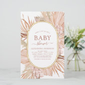 Papier Budget Pampas Grass Baby shower Bohème Bohème Bohè (Debout devant)