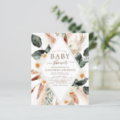 Papier Budget Pampas Grass Baby shower Boho Eucalyptus (Debout devant)