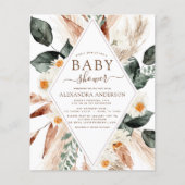 Papier Budget Pampas Grass Baby shower Boho Eucalyptus (Devant)