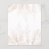 Papier Budget Pampas Grass Bridal Show Invitation (Dos)