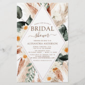 Papier Budget Pampas Grass Fête des mariées Boho Eucalypt (Devant)