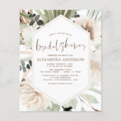 Papier Budget Pampas Grass Fête des mariées Boho Eucalypt (Devant)