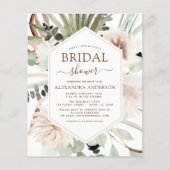 Papier Budget Pampas Grass Fête des mariées Boho Eucalypt (Devant)