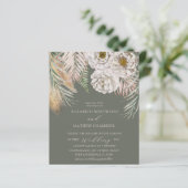 Papier Budget Pampas Grass & Floral Sage Mariage vert (Debout devant)