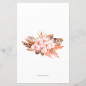 Papier Budget Pampas Grass Girl Baby shower Invitation (Dos)