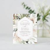 Papier Budget Pampas Grass Photo Boho Mariage (Debout devant)