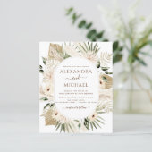 Papier Budget Pampas Grass Photo Boho Mariage (Debout devant)