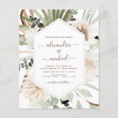 Papier Budget Pampas Grass Photo Boho Mariage (Devant)
