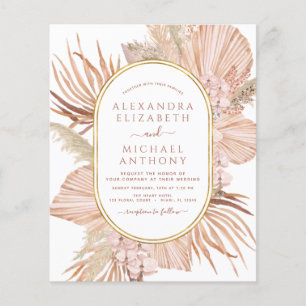 Papier Budget Pampas Grass Photo Photo Boho Mariage