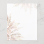 Papier Budget Pampas Grass Script Baby shower Merci (Dos)