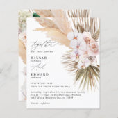 Papier budget pampas herbe feuillage orchidée rustique ma (Devant / Derrière)