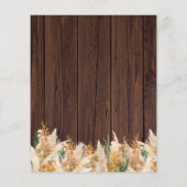 Papier BUDGET Pampas Mariage à cordes de bois de laiton (Dos)