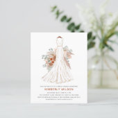 Papier Budget Pampas Mariage Fête des mariées de robe Inv (Debout devant)