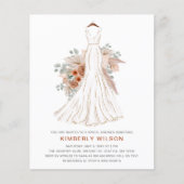 Papier Budget Pampas Mariage Fête des mariées de robe Inv (Devant)