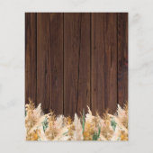 Papier BUDGET Pampas Mariage Luminaires en bois laiteux (Dos)