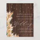 Papier BUDGET Pampas Mariage Luminaires en bois laiteux (Devant)