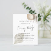 Papier Budget Pampas Script Mariage Soirée Invitation de (Debout devant)