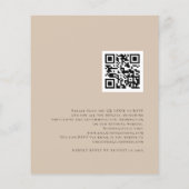 Papier Budget Pampas Superposition Grass QR Code Mariage  (Dos)