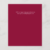 Papier BUDGET Pampas Tropical Grass Marine Berry Mariage (Dos)