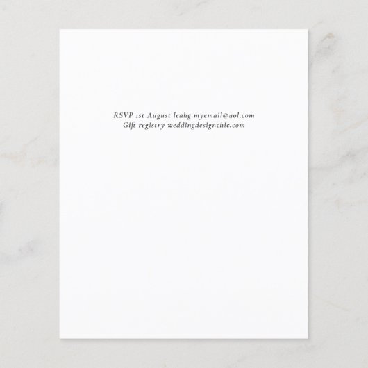 Papier BUDGET Pampas Tropical Grass Marine Berry Mariage (Dos)