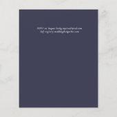 Papier BUDGET Pampas Tropical Grass Marine Berry Mariage (Dos)