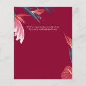 Papier BUDGET Pampas Tropical Grass Marine Berry Mariage (Dos)