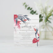 Papier BUDGET Pampas Tropical Grass Marine Berry Mariage (Debout devant)