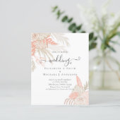 Papier BUDGET Pampas Tropical Grass Terracotta Mariage (Debout devant)
