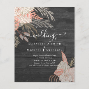 Papier BUDGET Pampas Tropical Grass Terracotta Mariage