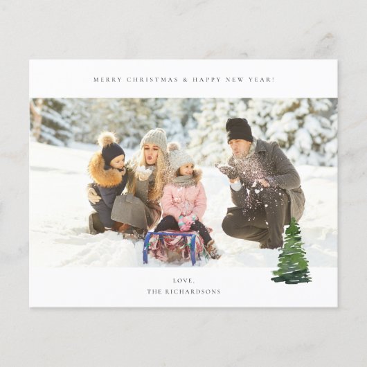 Papier Budget Panoramique Chic H Photo - Arbre de Noël (Devant)