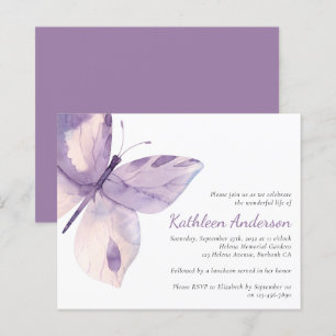 Papier Budget Papillon Célébration de la vie Invitation