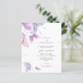 Papier Budget Papillons doux 16 Anniversaire Invitation (Debout devant)