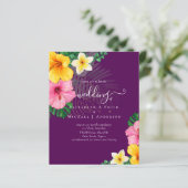 Papier BUDGET Paradis tropical Plage Mariage Florales (Debout devant)