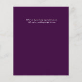 Papier BUDGET Paradis tropical Plage Mariage Florales (Dos)