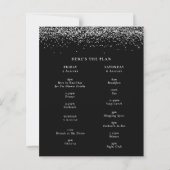 Papier Budget Parties scintillant argent Hen week-end Iti (Dos)