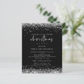 Papier Budget Parties scintillant argent Noël fête Invita (Debout devant)