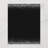 Papier Budget Parties scintillant argent Noël fête Invita (Dos)