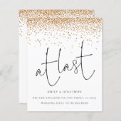 Papier Budget parties scintillant Or Confetti À Dernier F (Devant / Derrière)