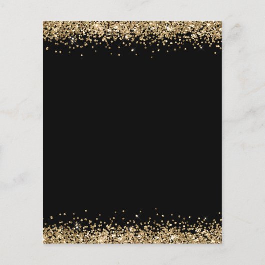 Papier Budget Parties scintillant or fille Baby shower ga (Dos)