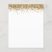 Papier Budget Parties scintillant Or Hen Night Invitation (Dos)