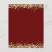 Papier Budget Parties scintillant or Mariage Bourgogne In (Dos)
