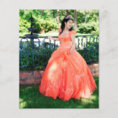 Papier Budget Parties scintillant or Photo Quinceañera Me (Dos)