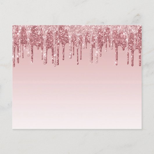 Papier Budget Parties scintillant rose 50e anniversaire I (Dos)