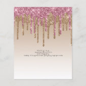 Papier BUDGET Parties scintillant rose Unicorn Filles Inv (Dos)