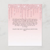 Papier BUDGET Parties scintillant rose Unicorn Filles Inv (Dos)