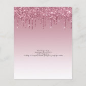 Papier BUDGET Parties scintillant rose Unicorn Filles Inv (Dos)