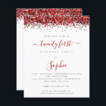 Papier Budget Parties scintillant rouge vingt première in<br><div class="desc">Il y a deux options de papier à choisir pour cette taille (4, 5 x 5, 6 po) dans la plage Budget. Pour ce produit, je recommanderais le semi-brillant qui est un stock de carte de 110 gsm, semblable en épaisseur à une carte postale. L'option Satin est un papier beaucoup...</div>
